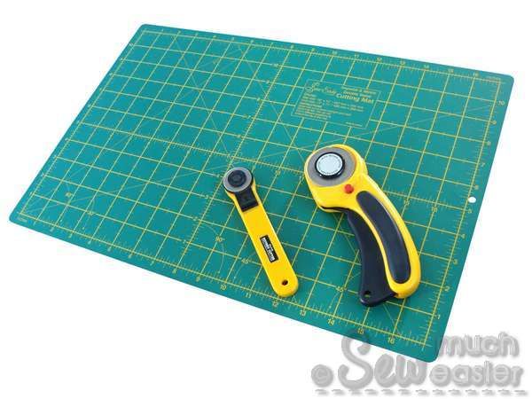 Rotary cutting mats for patchwork and quilting with Rotary Cutters