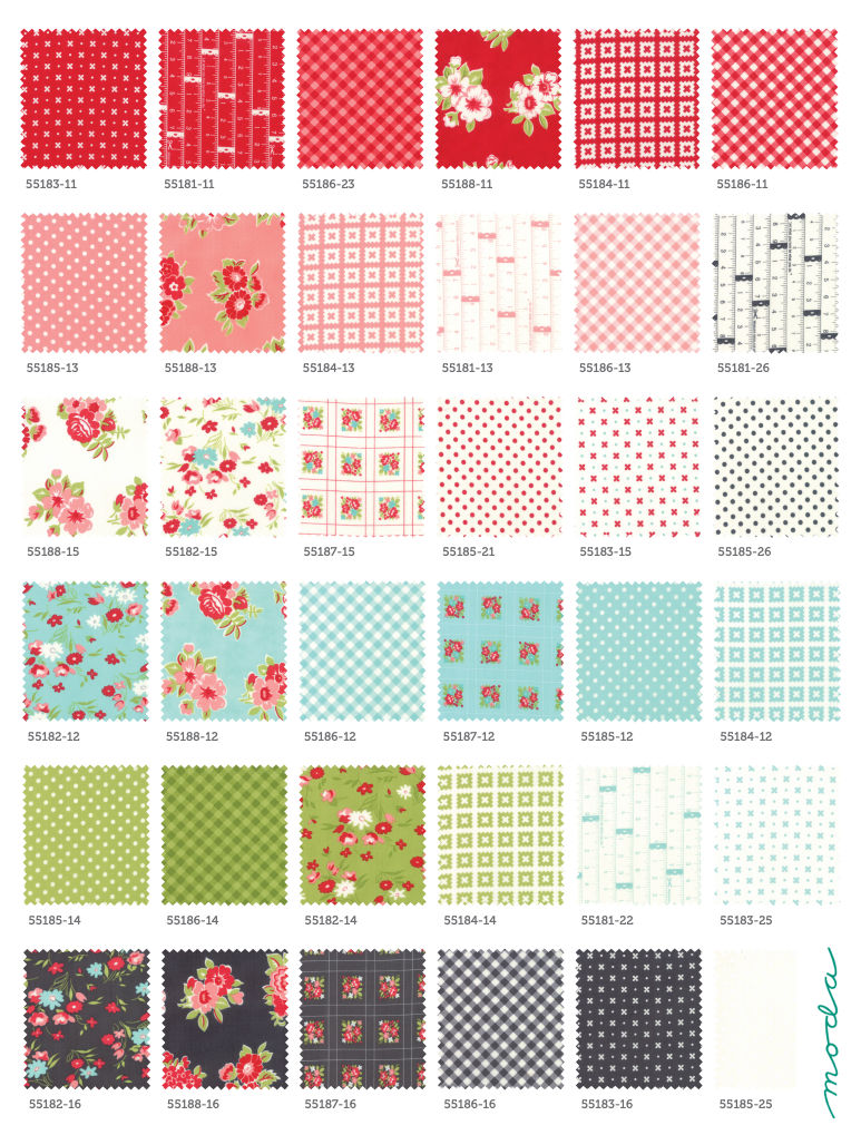 Bonnie & Camille Little fashion Snippets Fabric Fat Quarter Bundle