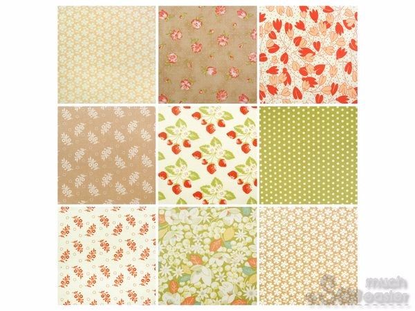 Moda Fabric - Strawberry Fields Charm Pack Shabby Chic Style | Sew Much