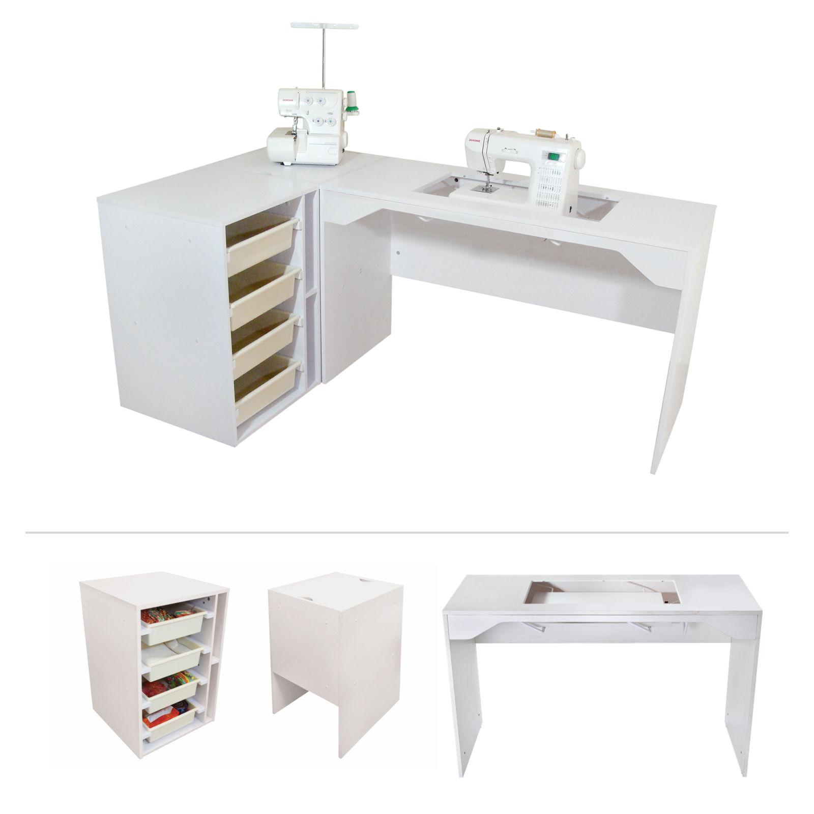 Sewing Cabinet Package Desk Drawers