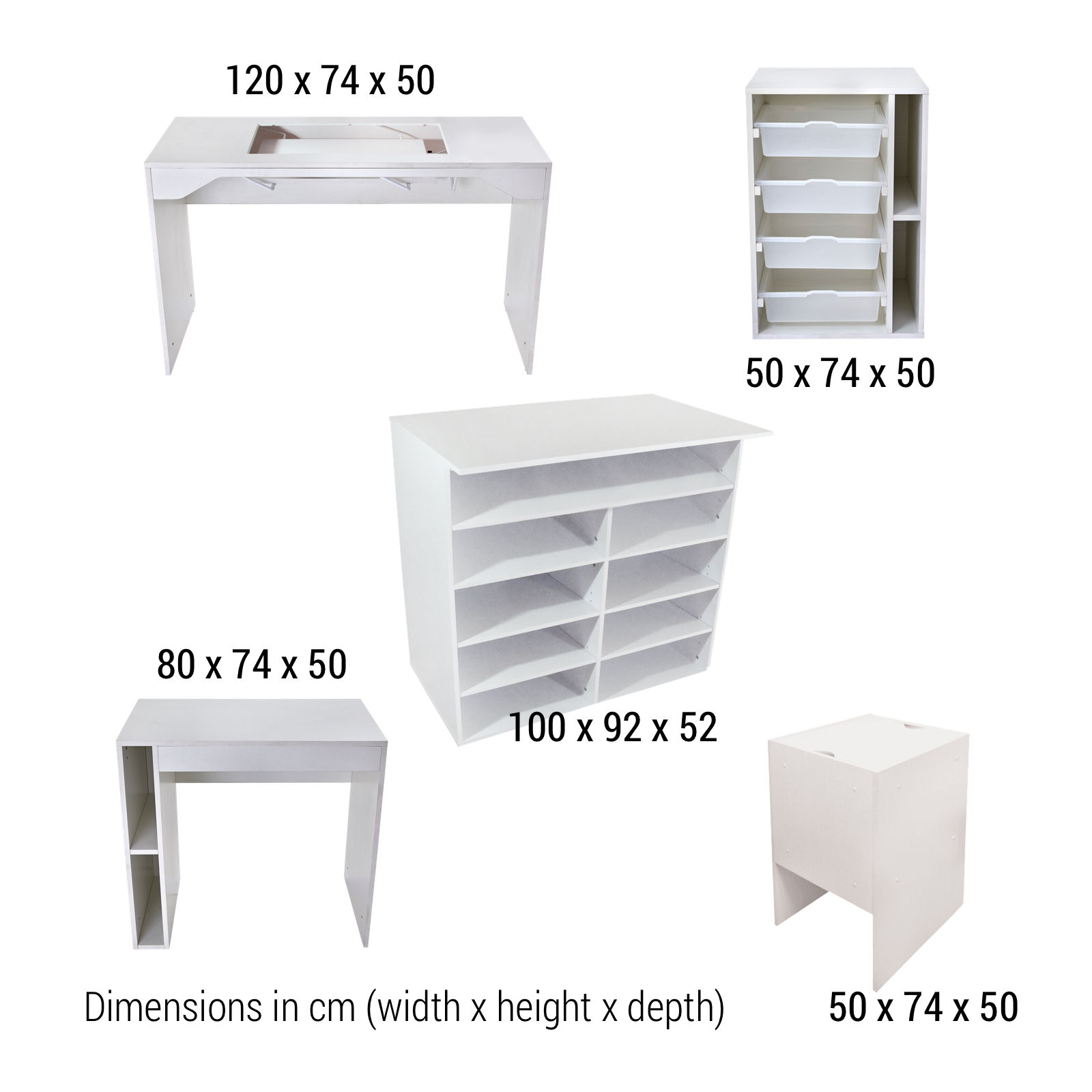 Horn Elements Flat Pack Sewing Cabinets