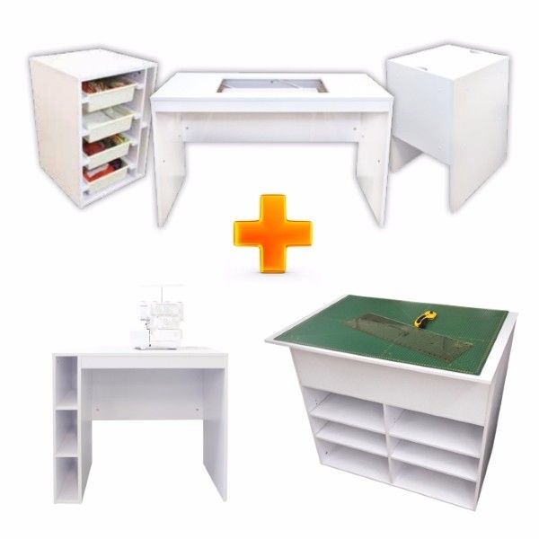 Tailormade Elements Flat Pack Sewing Cabinets Desk Drawers