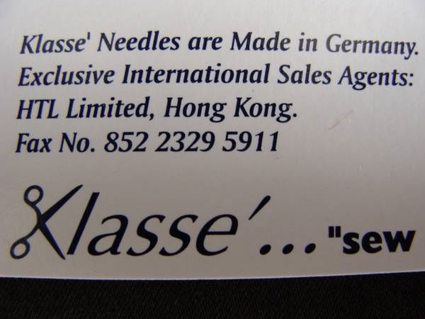 Klasse Universal Sewing Needles 120/20 - 5 pcs - 9317385163475