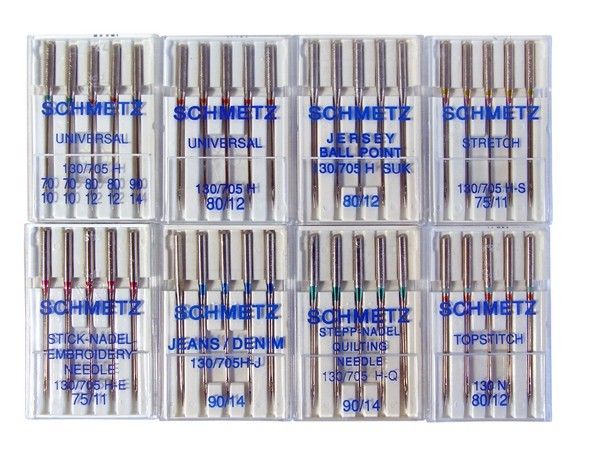 100 Schmetz Universal Sewing Machine Needles - Size 80/12 - Box of 10 Cards