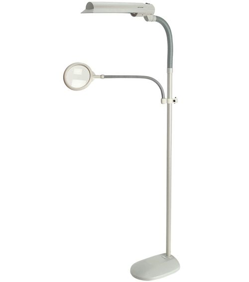 ott floor lamp with magnifier