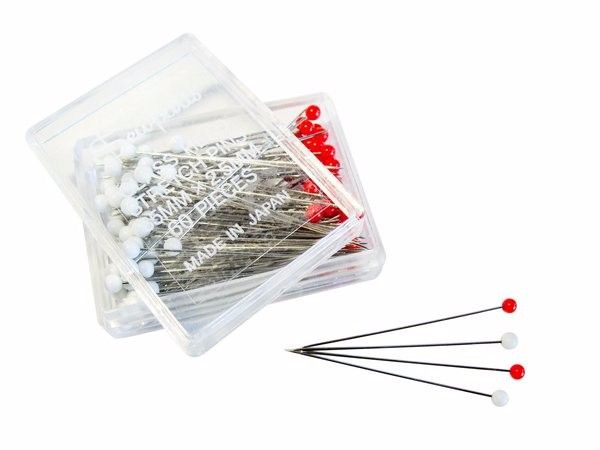 Sewply Glass Head Sewing Pins Extra Long 49mm | Good Fabric