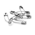 Qfeley 100 PCS Curved Safety Pins Size 3 Quilting Curved Safety Pins  Quilting Basting Pins for Quilting and Knitting,Nickel-Plated Steel,2 Inch  / 50mm