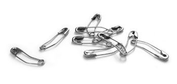 Sew Mama Curved Safety Pins for Quilting, Quilting Basting Pins, Nickel-Plated Steel, Size 2, 100 Count