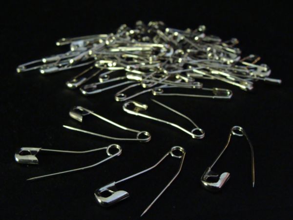 50Pcs 54Mm(2.1) Curved Safety Pins Silver Quilting Basting Pins, Bent  Safety