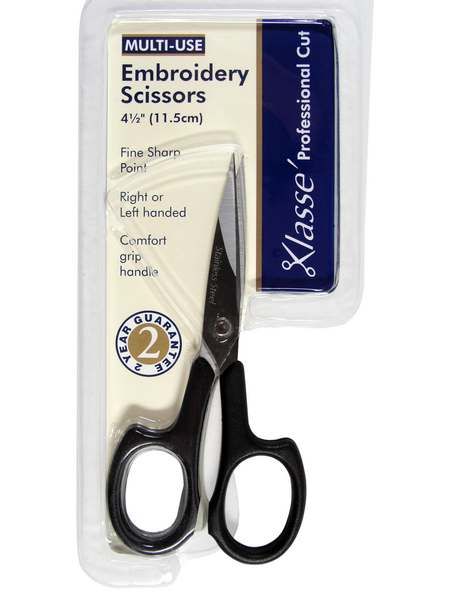 LIVINGO 4.5” Small Sharp Embroidery Scissors, Precise Detail Pointed Tip  Stainless Steel Shears for Cutting Fabric, Needlework Thread Yarn Craft