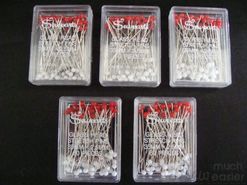 Fine Quilting Glass Head Pins - #28 - 1 7/8 x 0.019 - 100/Pack - Blue &  Yellow - WAWAK Sewing Supplies