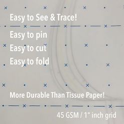 91cm / 122cm Dot and Cross Pattern Cutting Paper 20mm Spacing
