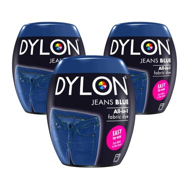 Dylon Jeans Blue Denim Fabric Dye - Machine Dye Pod x 3 Packs