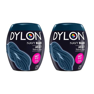 Dylon Navy Blue Fabric Dye - Machine Dye Pod x 2 Packs