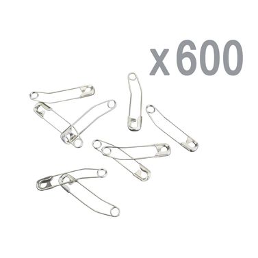 Curved Safety Pins 37mm for Quilt Basting (600 pcs)