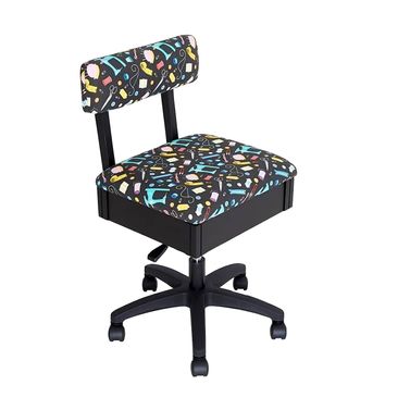 Horn Sewing Chair - Haberdashery Design - Height Adjustable by Gaslift / Hydraulic