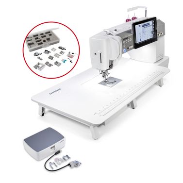 Janome Continental M8 Professional with Stitch Regulator & AcuFeed + The 9mm Ultimate Feet Set