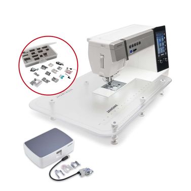 Janome Horizon Memory Craft MC9480QCP with Stitch Regulator & AcuFeed + The 9mm Ultimate Feet Set