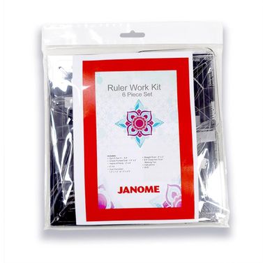Janome Ruler Work Kit (RWK001) Quilting Templates for Ruler Work Foot