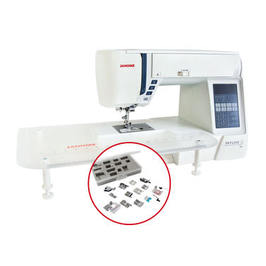 Janome Skyline S6 Sewing Machine + The 9mm Ultimate Feet Set