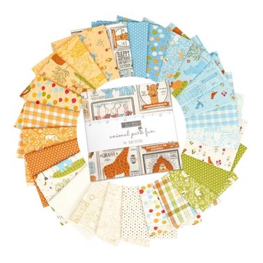 Moda Animal Park Fun by Stacy Iest Hsu - Charm Pack 