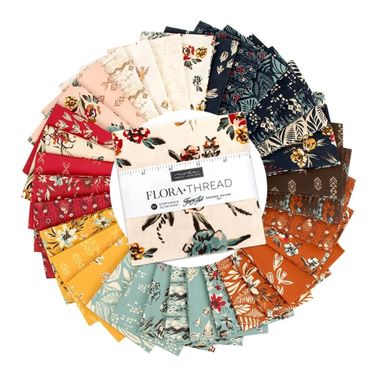 Moda Fabric Flora + Thread by Fancy That  - Charm Pack