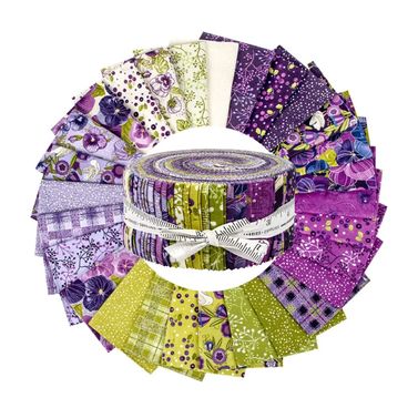 Moda Pansy's Posies by Robin Pickens - Jelly Roll