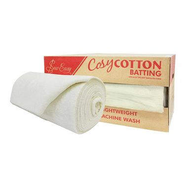 Sew Easy 100% Cotton Batting (254cm Width) - Whole Roll 15m