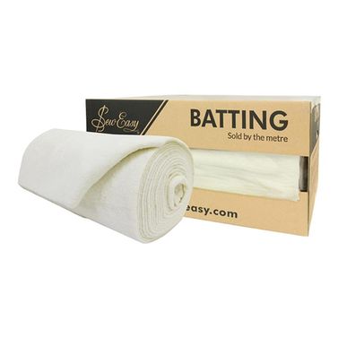 Sew Easy 100% Wool Batting (254cm Width) - Whole Roll 15m