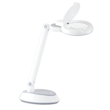 Ott-Lite Space-Saving LED Desk Lamp with Magnifier