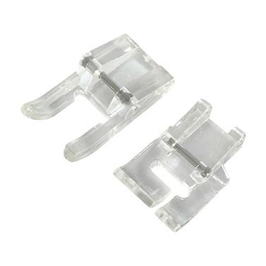 Applique Foot Set - Open & Close Toe (Universal for 7mm & 5mm machines) for Satin Stitch, Blanket Stitch & Zigzag