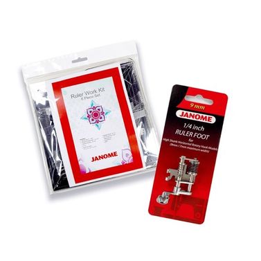 Janome Ruler Work Kit + Foot (202-441-009) for High Shank 9mm / 7mm