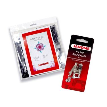 Janome Ruler Work Kit + Foot (202-442-000) for Low Shank Top Loading Models