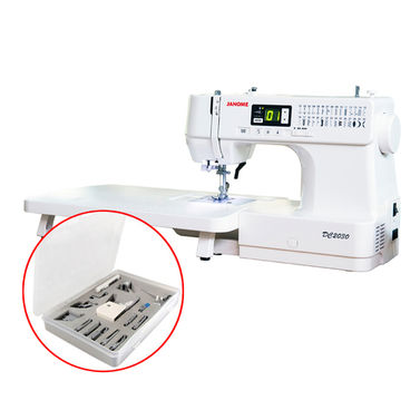 Janome DC2030 Beginner Sewing Machine + Quilter's Bonus + 15-piece Feet Set