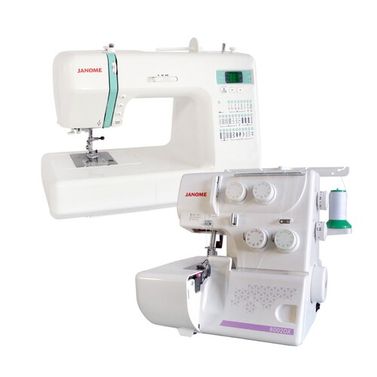 Janome DC2200 Sewing Machine + 8002DX Overlocker Set