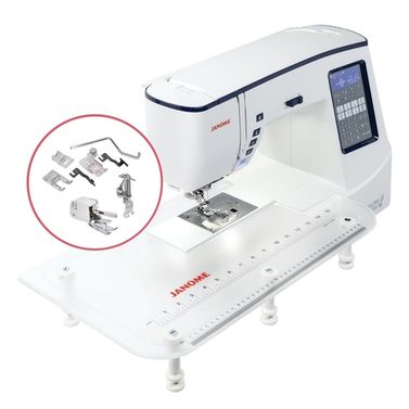 Janome Skyline S3 Sewing Machine + Extension Table + Quilting Kit