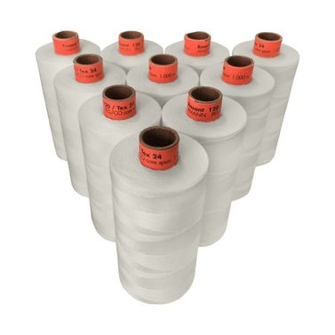 Rasant Thread Core Spun Polyester Cotton (0189 Soft Grey) 1000m x 10 Reels