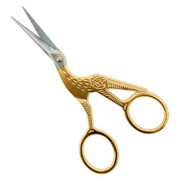 Stork Embroidery Scissors - 90 mm / 3.5" inch Sharp Point Thread Snip