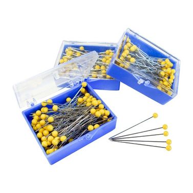 Stainless Steel Extra Long Quilting Pins 47mm x 300 (3 packs)