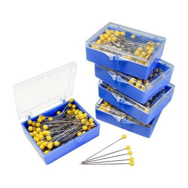 Stainless Steel Extra Long Quilting Pins 47mm x 500 (5 packs)