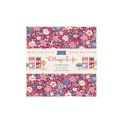 Tilda Fabric - Village Life 5 inch Charm Pack
