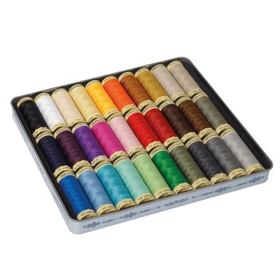 Gutermann Sew-All Polyester Sewing Thread in Nostalgic Box - 30 Reels