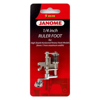 Janome Ruler Work Foot (202-441-009) for High Shank 9mm / 7mm