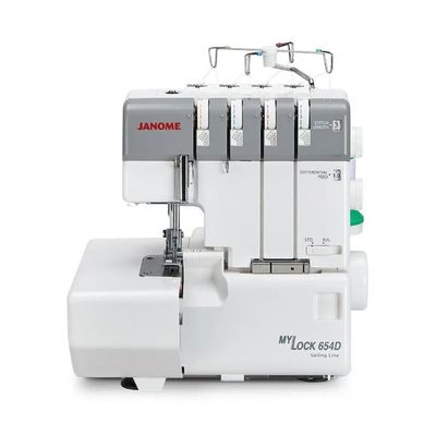 Janome MyLock 654D Overlocker - Sturdy Metal Base + Smooth & Quiet