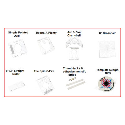 Janome Ruler Work Kit (RWK001) Quilting Templates for Ruler Work Foot