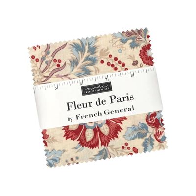 Moda Fabric Fleur de Paris by French General - Charm Pack