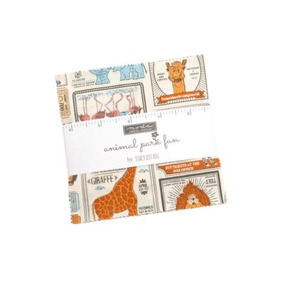 Moda Animal Park Fun by Stacy Iest Hsu - Charm Pack 