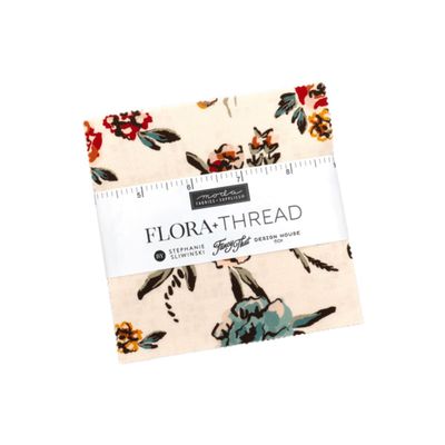 Moda Fabric Flora + Thread by Fancy That  - Charm Pack