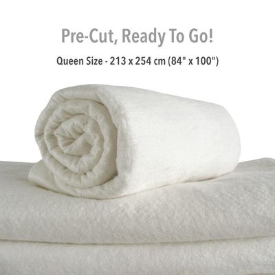 Sew Easy 100% Bamboo Quilt Batting - Queen Size 213 x 254 cm (84" x 100")