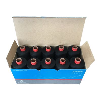 Rasant Thread Core Spun Polyester Cotton (4000 Black) 1000m x 10 Reels
